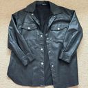 SheIn Oversized Black Leather Jacket Photo 0