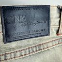 One Teaspoon One by  Diamonde Awesome Baggies Distressed Cuffed Jeans Size 0 Photo 6