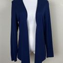 Coldwater Creek Medium Cardigan Long Sleeve Dark Blue Sweater Womens Size 10-12 Photo 3
