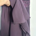 XScape  Jewel Purple Formal Maxi Dress Sequin Beaded Center Size 6 Long Gown Photo 7