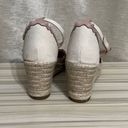 Kate Spade  Thea Espadrilles Wedge Sandal Women's Ivory Canvas Size 10 Photo 4