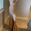 Cinderella Divine Women’s formal sparkly dress size 4
Brand is 
Rose gold color Photo 5