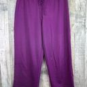 Hanes  Size Medium (8-10) Lightweight Purple Cropped Capri Joggers Stretc… Photo 0