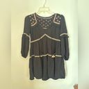 American Eagle  black embroidered long sleeve dress size XS Photo 11