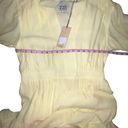 Scotch & Soda  Yellow Midi Length Paneled Gathered Dress Women’s Size Large New Photo 4