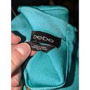 Bebe Vintage Y2K  Bandage Mini Skirt Light Turquoise Blue Green Exposed Zipper XS Photo 2