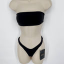 Naked Wardrobe  Swim Black Bandeau Bikini Swimsuit NEW Sz XS Style NW-W0739 Photo 1