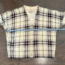 Loft  Soft Plaid Button Up Cardigan Size Large NWT Photo 8