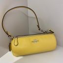 Coach Silver/Retro Yellow Nolita Barrel Bag Pebble Leather #CP 474 Photo 6