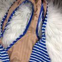 J.Crew  Striped Bikini Bottom Blue White Plus XXL Photo 8