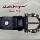 Salvatore Ferragamo Gancini Leather Buckle Belt GV67 9898 Italy 💯 Authentic NEW Photo 3