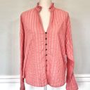 Pilcro x Anthropologie Pink Tavi Button Down Blouse Photo 2