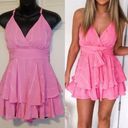 Delightfully In Love Hot Pink Romper Size M Photo 1