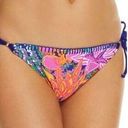 Trina Turk NEW  Tropical Escape Side Tie Bikini Bottom Sz 2 Photo 0