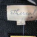 Ethereal New  Black Duster Cardigan Small Photo 2