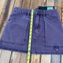 LIONESS Purple Denim Skirt Photo 4