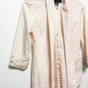 Kardashian Kollection  Hounds Tooth Pink White Bow Blouse Photo 3