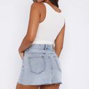 White Fox Boutique Jean Mini Skirt Photo 1