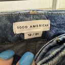 Good American Good Crop Raw Hem Slim Blue940 Size Womens Size 12/31 Photo 6