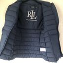 Ralph Lauren NWT Lauren  Stretch Patch Pocket Puffer Packable Coat Blue S Photo 7