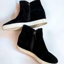 Caslon  Black Suede Averie Booties Water Resistant Leather Size 11 Photo 0