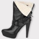 Burberry  Biker Shearling Lined Ankle Boot In Black Size 8.5 Photo 0