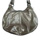 Coach Purse Soho Lynn Hobo Buckle Gold Metallic Shimmer Leather Pleated Glam Photo 5