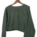 Daily Drills  Cropped Crew Neck Reversible Sweatshirt French Terry Size Small Photo 3