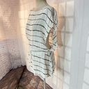 Vix Paula Hermanny  white black striped drawstring waist mini cover up size XS Photo 2