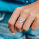 Pura Vida  Silver Wave Ring Photo 0