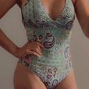 Cremiux One Piece Swimsuit Floral Design Photo 3