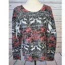 Sundance ‎ Shirt Long Sleeve Crew Ugly Christmas Tee T-Shirt Top Large Burnout Photo 0