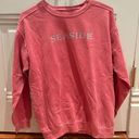 Comfort Colors pink seaside sweatshirt from  Photo 0