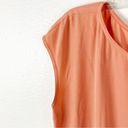 St. John  Peach Elastic Drawstring Waist Side Pocket Cap Sleeves Dress, Size 6 Photo 9