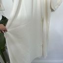 Hill House  The Simone Dress White Polyester Open Back Long Sleeve Slit Dress Photo 2