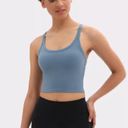 Padded sports bra yoga tank Blue Photo 0