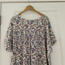 J.Jill  Luxe Supima Pleat Back Tee Shirt Floral 4X Photo 4