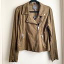 Lysse NWT  Bea Brown Vegan Faux Suede Moto Biker Jacket Photo 2