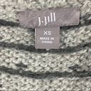 J.Jill  Gray Fair Isle Pattern Button V-Neck Sweater Vest, Size XS Photo 2