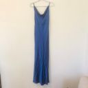 Nasty Gal NWT  Satin Bow Back Cowl Neck Maxi Dress in Royal Blue Size 4 Photo 3