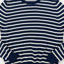 Brandy Melville  - Striped Knit Sweater in Navy Blue & White Photo 1