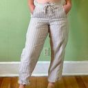 J.Jill  Linen Striped Boho Pants Photo 0