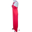 Jay Godfrey  Halter Neck Jersey Red Maxi Dress Gown Size 6 Photo 3