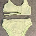 Cabana Del Sol Neon Yellow Two Piece Swimsuit  Photo 0