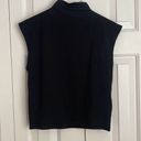 Madewell  Funnelneck Cropped Muscle Tee Black Size M NWT Photo 2