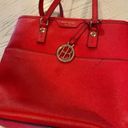 Henri Bendel ‎ Bright Red Hobo Crossbody Bag Photo 0