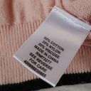 Elle  Size XL Extra Large Light Pink Sweater Beaded Preppy Chic Floral Rose Paste Photo 5