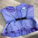 Tracy Reese Plenty by  Pleated Taffeta Bustier Corset Top Purple Shimmer 8 Photo 10