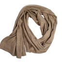 ZARA Womens Beige Knit Wool Blend Scarf Wrap Photo 0