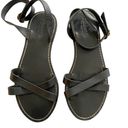 Madewell  Women's Black Boardwalk Ankle Wrap Sandals Size 7 Photo 5